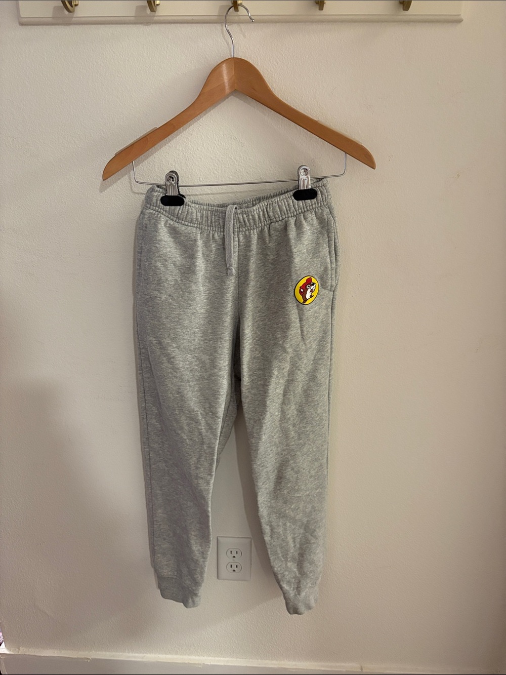 Gray Logo Patch Fleece Joggers
